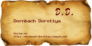 Dornbach Dorottya névjegykártya