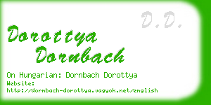 dorottya dornbach business card